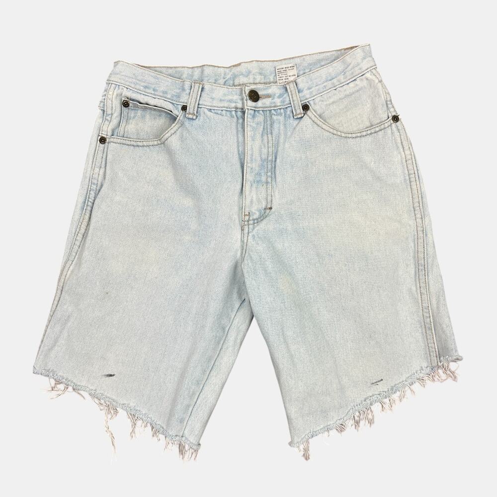 Vintage Brittania Denim Cut Off Shorts Mens 31 Light Wash 90s Jean Shorts USA St
